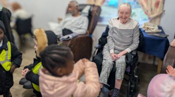 Community Engagement at Lansdowne Care Home: Residents and Children Interacting