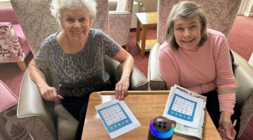 Alan Morkill residents play bingo with friendly competition