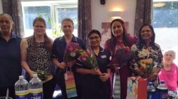 Autumn Vale nurses celebrate International Nurses Day with bouquets