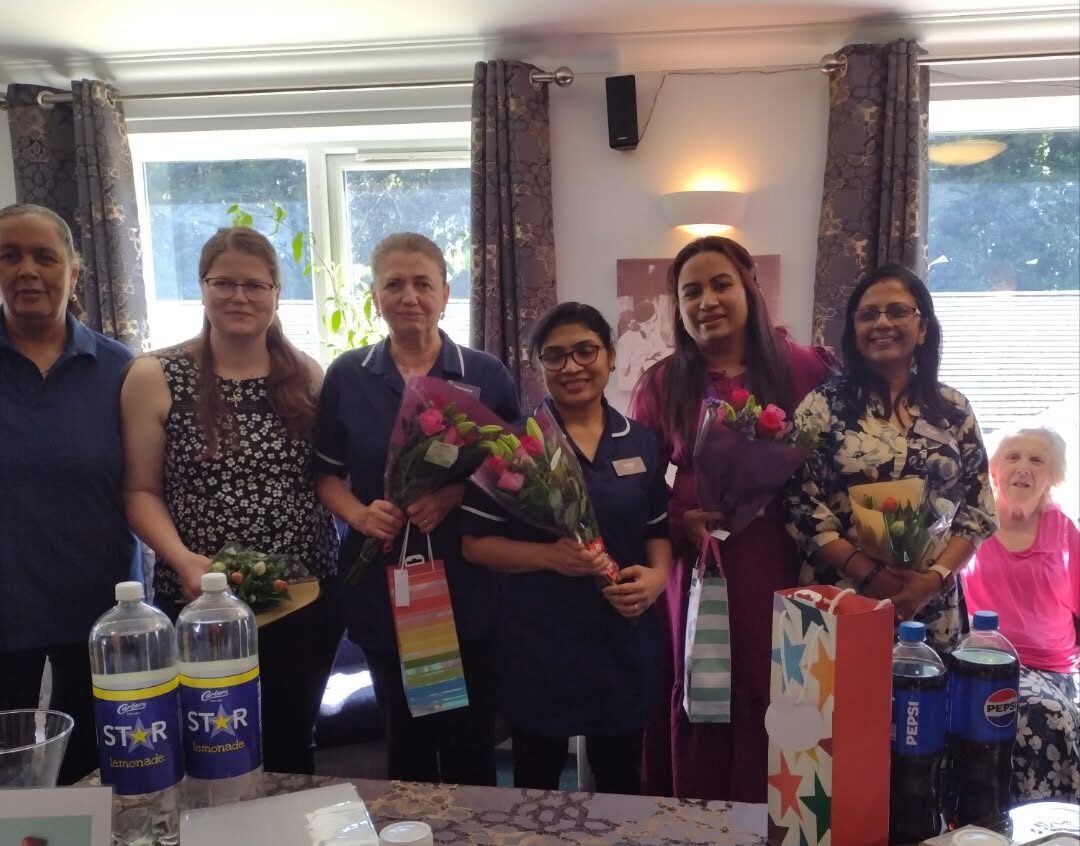 Autumn Vale nurses celebrate International Nurses Day with bouquets