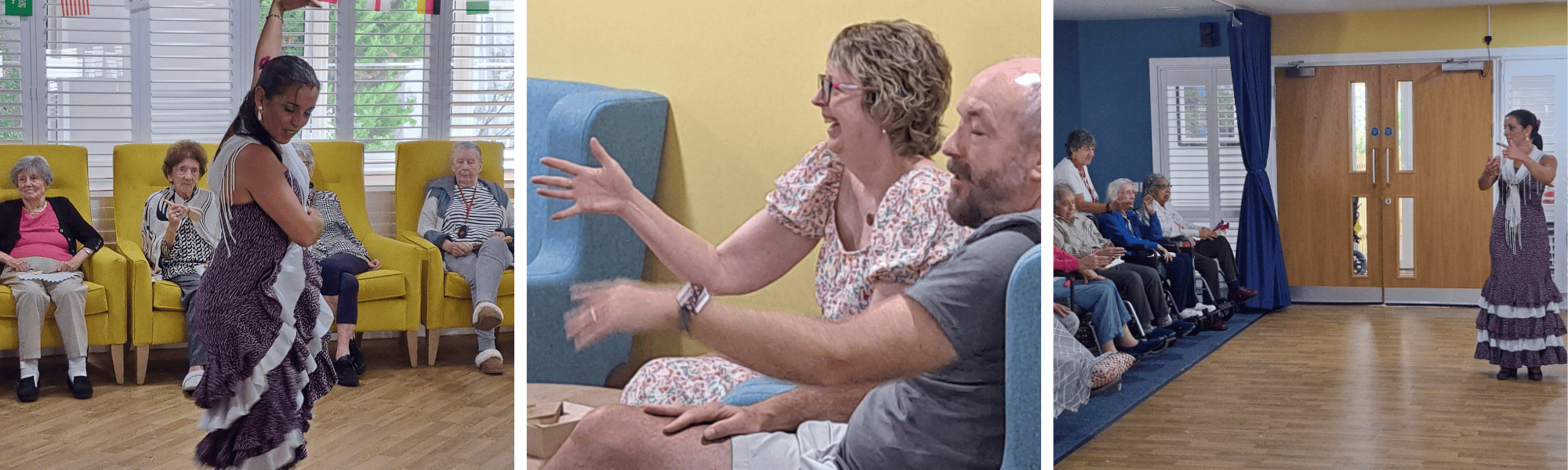 Lively entertainment in Spain as residents enjoy dancing and music