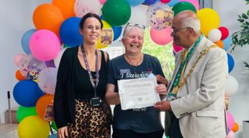 Long service award celebration at Queensway House for 20 years
