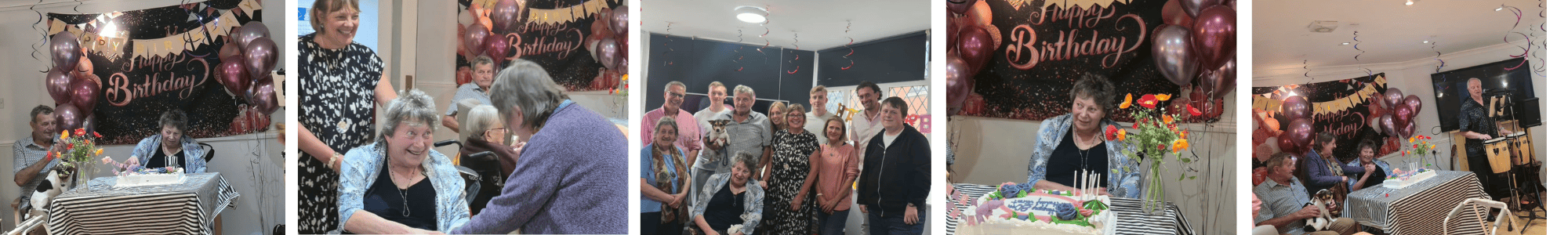 Janet enjoys her 80th birthday celebrations at Heath Lodge