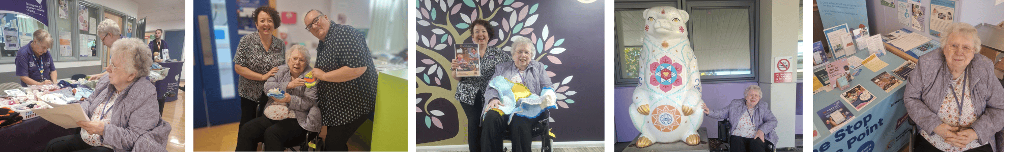Lucton House Knit and Knatter donates handmade blankets to hospital
