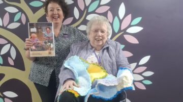 Lucton House Knit and Knatter donates handmade blankets